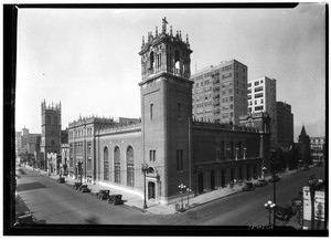 Methodist Episcopal Church at 8th and Hope Streets, showing surrounding area, April 1927