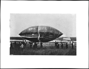 Frederick Marriott's "Avitor Hermes Junior" airship test flight on July 2, 1869, near San-Francisco, CA, 1869