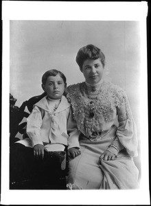 Portrait of Mrs. Henry L. Klein and her son(?)