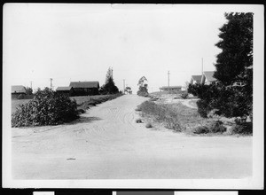 View of 258th Street looking from Belle Porte Avenue before improvement, San Pedro, 1935