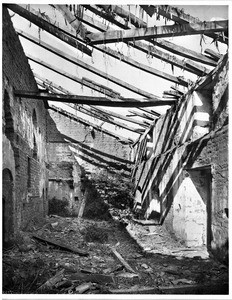 Interior of the chapel of Mission La Purisima Concepcion, in ruins, ca.1904