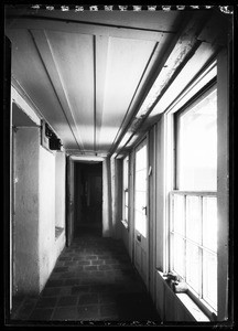 Interior view of Colonel Purcell's old adobe house in San Gabriel, June 4, 1930