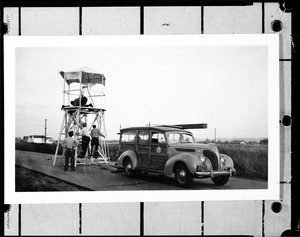 Los Angeles Department of Public Works surveyors at work, 1930-1939