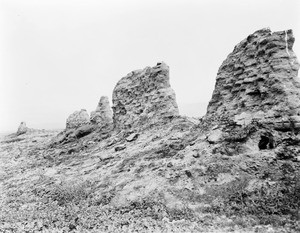 Ruins of the Chapel San Pedro at Los Flores Ranch in Orange County, ca.1900