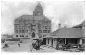 Bilderain Adobe and courthouse, ca.1885-1890