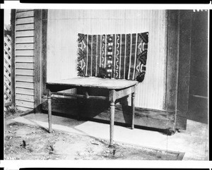 Table used for the signing of the Articles of Capitulation of California