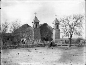 General view of Mission Santa Cruz, New Mexico, ca.1903