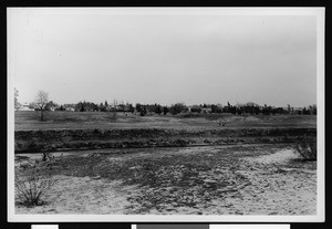 Panoramic view of Los Angeles, including a river