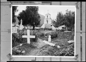 Cemetery at the Pala Mission, ca.1935
