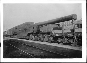 United States railroad gun in World War I, ca.1918