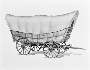 Conastoga wagon built by John Studebaker in 1830, ca.1900