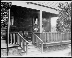 Mrs. Jessie Benton Fremont at her home in Los Angeles, 1892