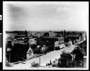 Birdseye view of the city of Orange, ca.1890