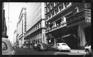 View of Fifth Street looking towards Spring Street, Los Angeles