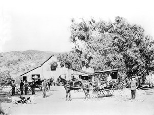 Eagle Rock pioneers on the Shumacher Ranch, Los Angeles, ca.1905