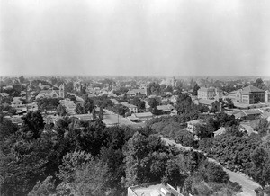 View of residential Fresno looking north, ca.1910