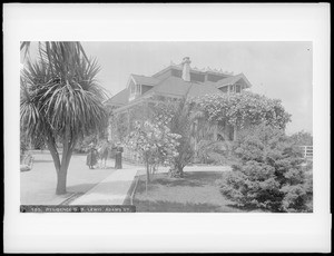 Residence of S.B. Lewis at 710 West Adams Boulevard, 1895-1898