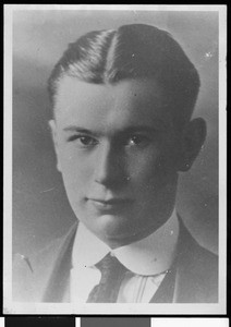 Portrait of a young man, 1910-1920