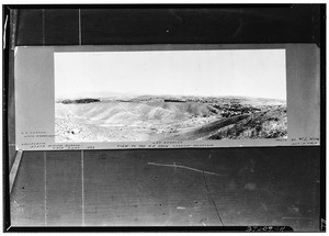 Panoramic view of Los Angeles Basin from Lookout Mountain, 1898