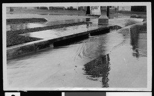 Department of Public Works storm drain on Hill Street north of Santa Barbara Avenue