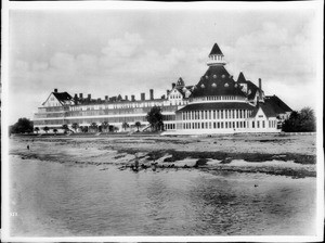 Hotel Del Coronado, San Diego, from the ocean, ca.1900