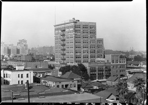 View of the Frank Wiggins Trade School from the Olympic Auditorium, July 1927