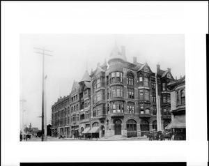 California Bank and YMCA building, Broadway and Second Street, ca.1899