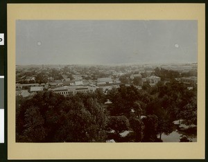 Birdseye view of Fresno looking south, ca.1910