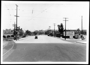 Ramona Boulevard east from Mission Road after widening and paving