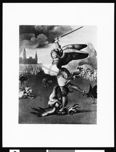 Painting of Saint Michael, by Raphael