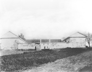 Los Cerritos Ranch House patio on the north side of the residence, Long Beach, 1868