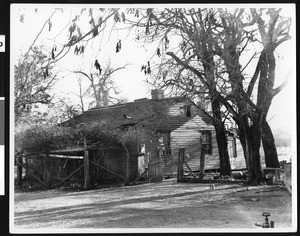 Exterior view of the General Hooker house in Sonoma County, 1937