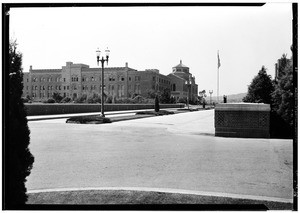 View of a street at UCLA, ca.1935