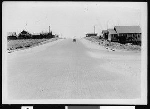 View of 258th Street looking from Belle Porte Avenue after improvement, San Pedro, 1935