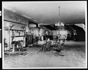 Professor Lewis Swift in the Echo Mountain House sitting room