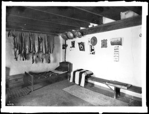 Interior of a "modern" pueblo home, Laguna, New Mexico, ca.1900