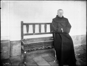 Father Superior Luager Slanter at Mission Santa Barbara, ca.1906