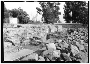 Old bake ovens at the San Gabriel Mission, December 4, 1929