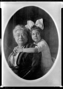 Portrait of Mrs. Esther Isaacs and her daughter