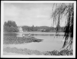 Eastlake Park, showing large lake, ca.1900