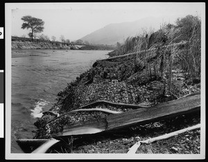 Flooded drain ditch, 1938