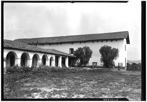 Exterior view of the San Miguel Mission, June, 1926