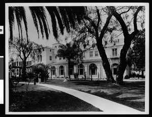 Scripps College, showing an unidentified building on campus, ca.1920