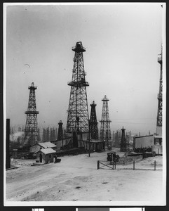 Shell Oil Nasa Well No. 11 in Long Beach, ca.1930