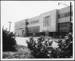 Exterior view of Western Air Lines building, 1910/1940