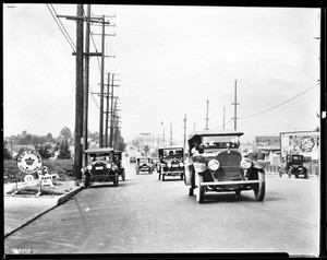 View of Western Avenue, north from Pico Street, ca.1922