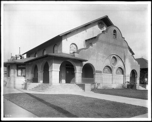 The original Highland Park Presbyterian Church building, designed by Architect Thornton Fitzhugh, ca.1905