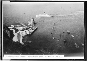 View of Catalina Harbor looking seaward from behind Sugar Loaf, 1927