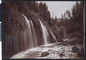 Moss Brae Falls in Mount Shasta, ca.1900-1940