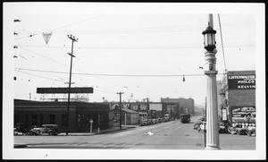 View of First Street looking west from Vignes Street, Los Angeles, 1934